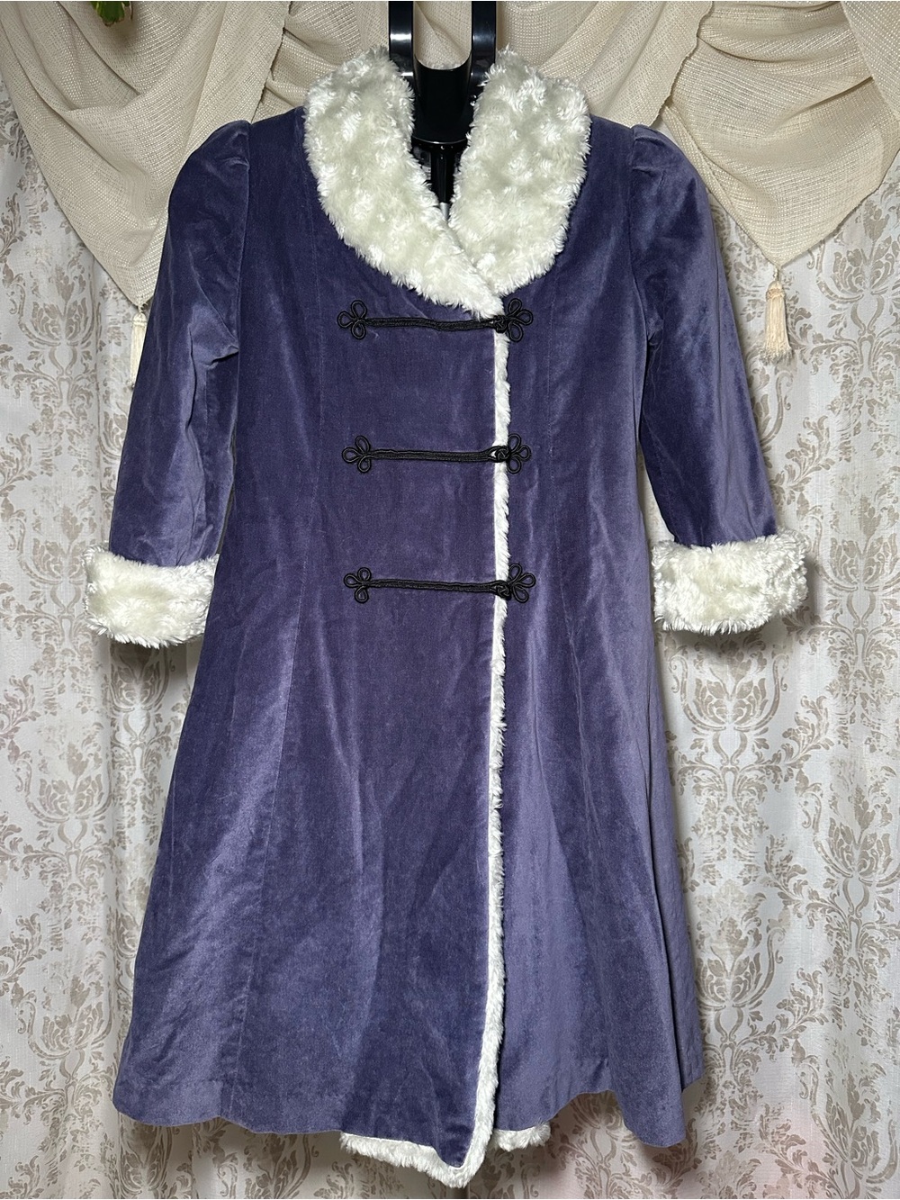 American Girl Dress Like Your Doll Samantha’s Holiday Purple Velvet Coat